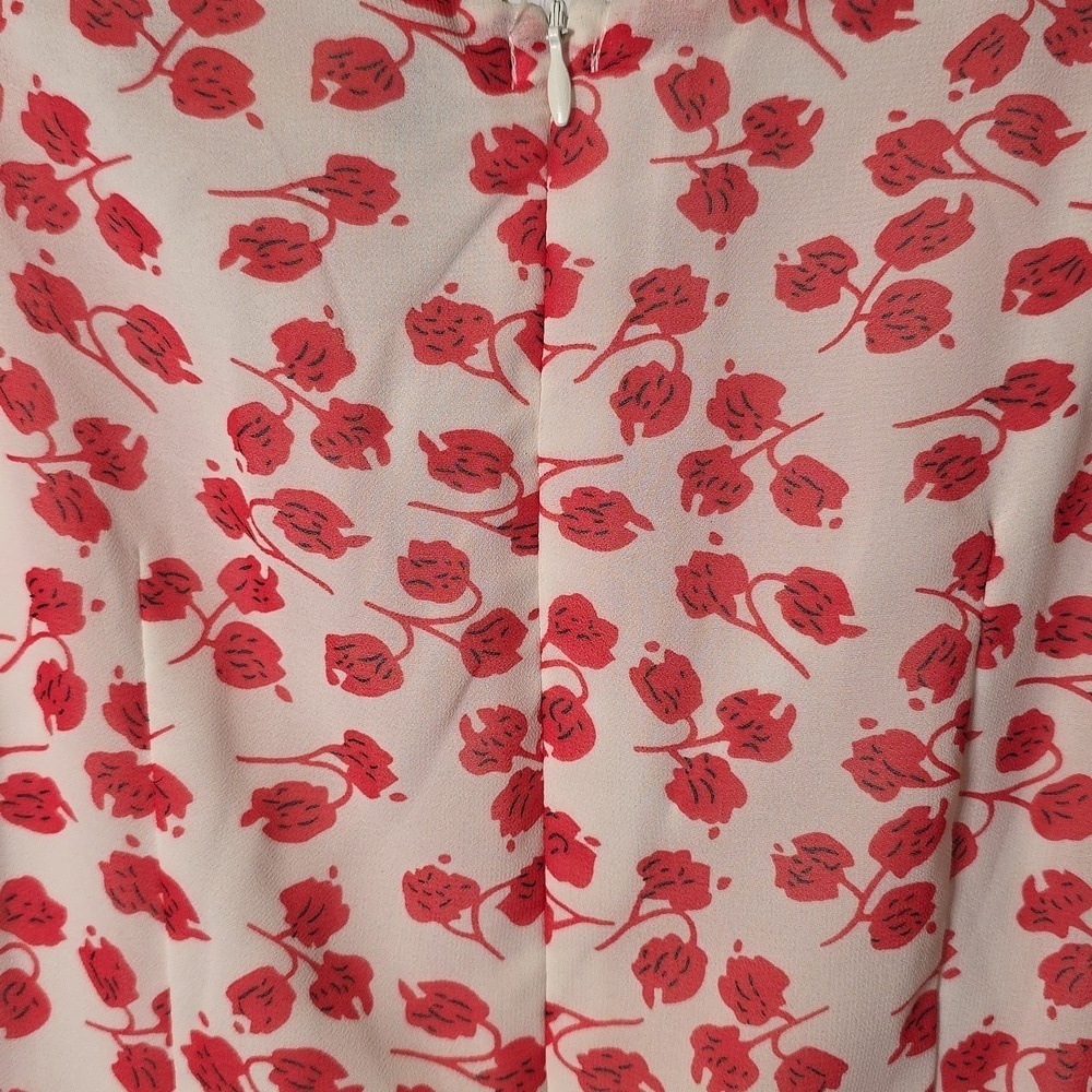 Dolce Vita Collection Size Small Floral Puff Sleeve Midi Dress - Picture 7 of 7